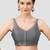 Grey v neck plain silk spaghetti padded readymade saree blouse