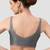 Grey v neck plain silk spaghetti padded readymade saree blouse
