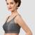 Grey v neck plain silk spaghetti padded readymade saree blouse