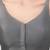 Grey v neck plain silk spaghetti padded readymade saree blouse