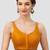 Mustard v neck plain silk spaghetti padded readymade saree blouse