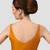 Mustard v neck plain silk spaghetti padded readymade saree blouse