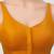 Mustard v neck plain silk spaghetti padded readymade saree blouse