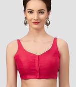 Rani v neck plain silk spaghetti padded readymade saree blouse