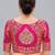 Rani pink woven jacquard readymade blouse