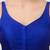 Royal blue v neck plain silk spaghetti padded readymade saree blouse