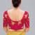 Rani pink embroidered silk blend readymade blouse