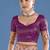 Purple faux banarasi tissue silk woven readymade blouse