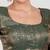 Bottle green brocade padded readymade saree blouse