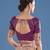 Purple faux banarasi tissue silk woven readymade blouse