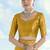 Mustard zari woven faux banarasi tissue silk readymade blouse
