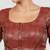 Maroon brocade padded readymade saree blouse
