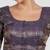 Navy blue brocade padded readymade saree blouse