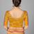Orange embroidered art silk readymade blouse