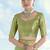Parrot green zari woven faux banarasi tissue silk readymade blouse