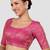 Rani pink brocade padded readymade saree blouse