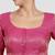 Rani pink brocade padded readymade saree blouse