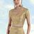 Cream zari woven faux banarasi tissue silk readymade blouse