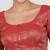 Red brocade padded readymade saree blouse