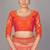 Pink embroidered art silk readymade blouse