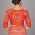 Pink embroidered art silk readymade blouse