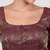 Wine brocade padded readymade saree blouse