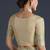 Cream faux banarasi satin silk readymade blouse