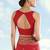Red faux banarasi satin silk readymade blouse