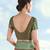 Mahendi green faux banarasi silk readymade blouse