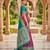 Wine soft silk blend saree with zari weaving meenakari design