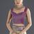 Lavender purple faux banarasi silk zari woven readymade blouse