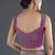 Lavender purple faux banarasi silk zari woven readymade blouse
