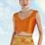 Mustard faux banarasi satin silk readymade blouse