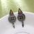 Rani & green color dual tone oxidised earrings