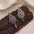Gold & silver color dual tone oxidised earrings