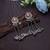 Light pink color dual tone oxidised earrings
