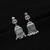 Pista green color oxidised earrings