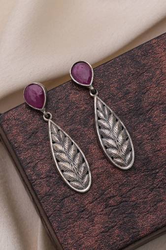 Rani color oxidised earrings
