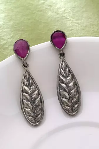 Rani color oxidised earrings