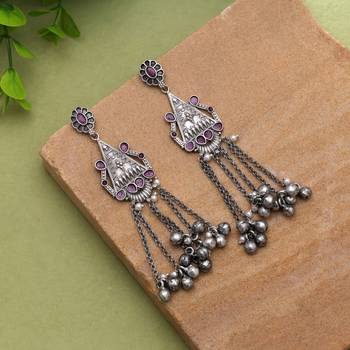 Rani color oxidised earrings 1