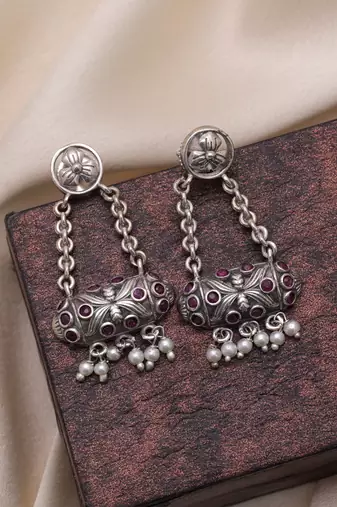 Rani color oxidised earrings