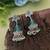 Rama green color oxidised earrings