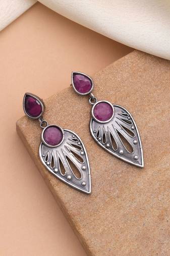 Rani color oxidised earrings
