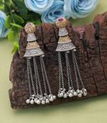 Rani color dual tone oxidised earrings