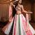 Women's Multi Crepe Printed Work Semi Stiched Lehenga Choli With Dupatta