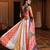 Women's Multi Crepe Printed Work Semi Stiched Lehenga Choli With Dupatta