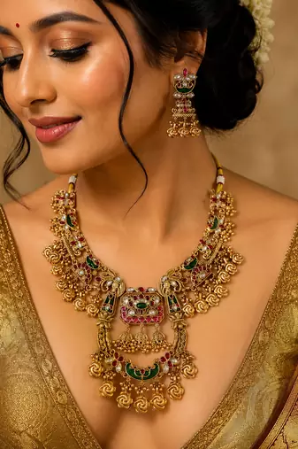 Rajagopura Grandeur Temple Necklace