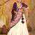 Women's Off White Crepe Traditional Kutchi Embroidery with Mirror Work Semi Stiched Lehenga Choli With Dupatta
