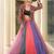 Women's Multi Silk Crepe Embroidery and Printed  Semi Stiched Lehenga Choli With Dupatta