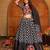 Women's Black Crepe Embroidery and Printed  Semi Stiched Lehenga Choli With Dupatta